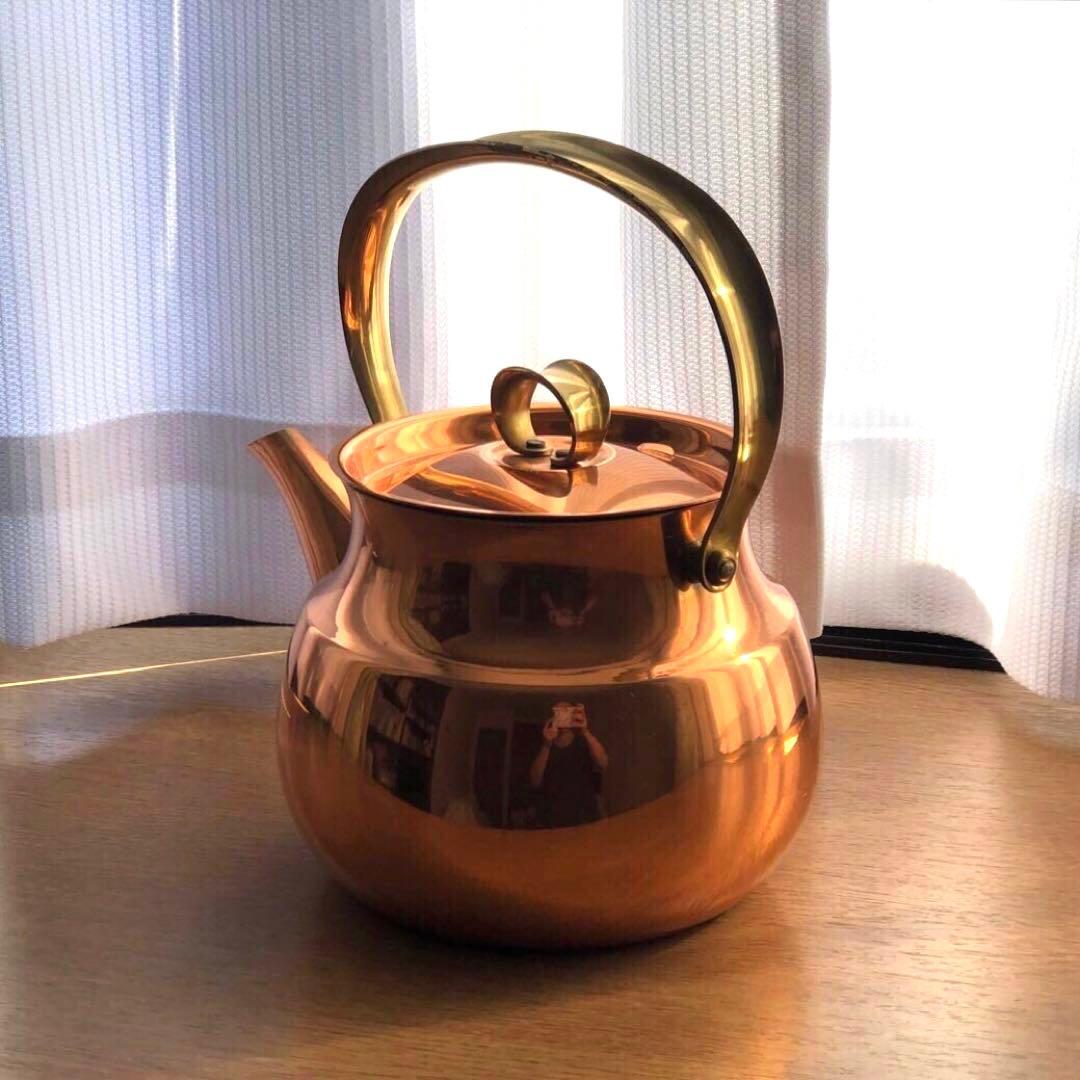 純銅製ケトル　銅製やかん　2.2L 未使用ヴィンテージ