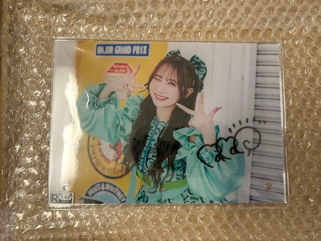 倍倍ラッフル　きゃんちゅー A賞 小川奈々子 直筆　アクリルパネル