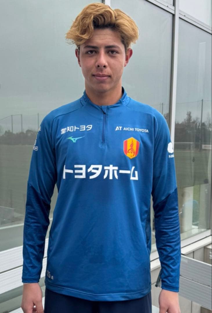 名古屋グランパス　2025練習用アウターシャツ、GK用、S、ブルー、ミズノ