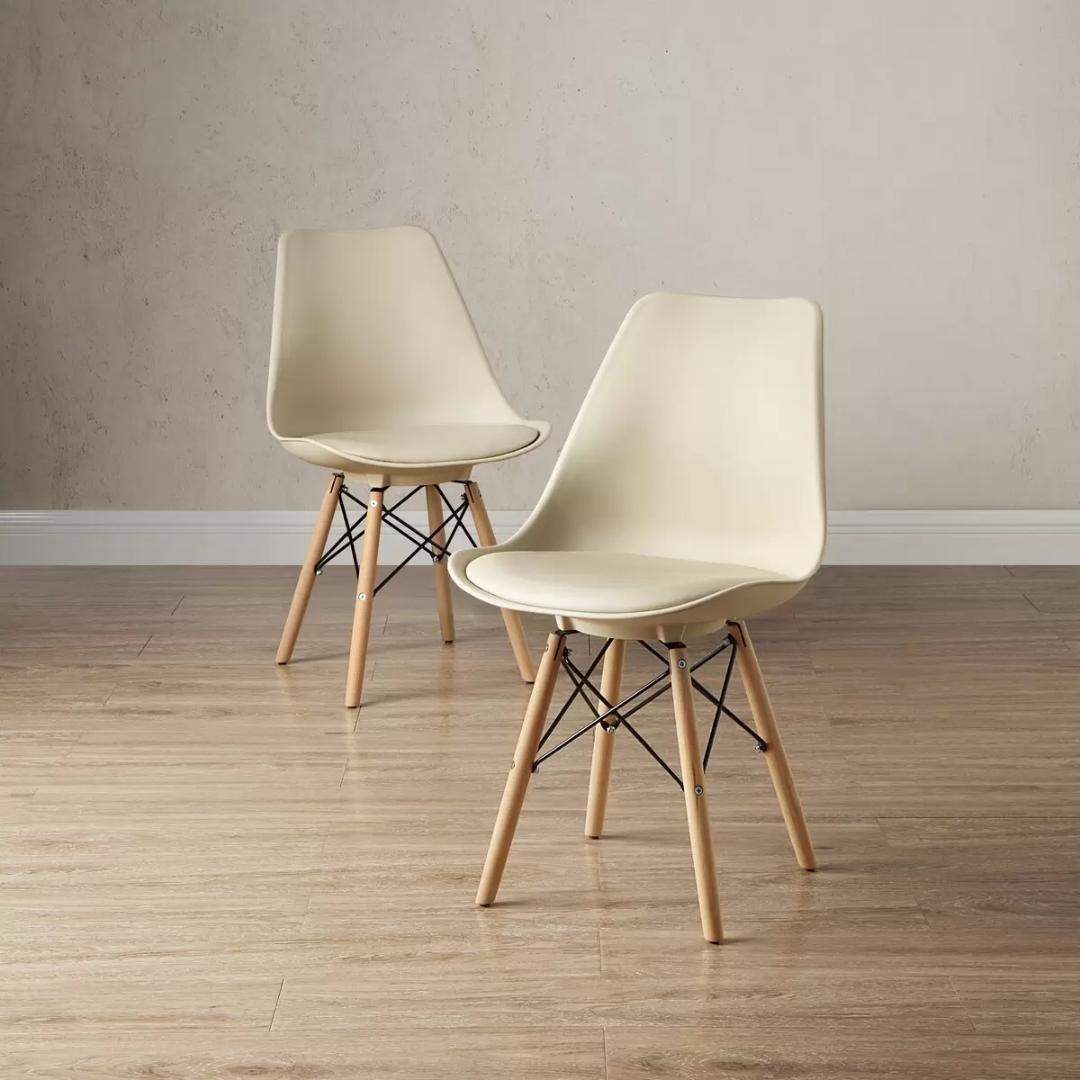 Bayside Furnishings アクセントチェア 2脚セット ベージュ