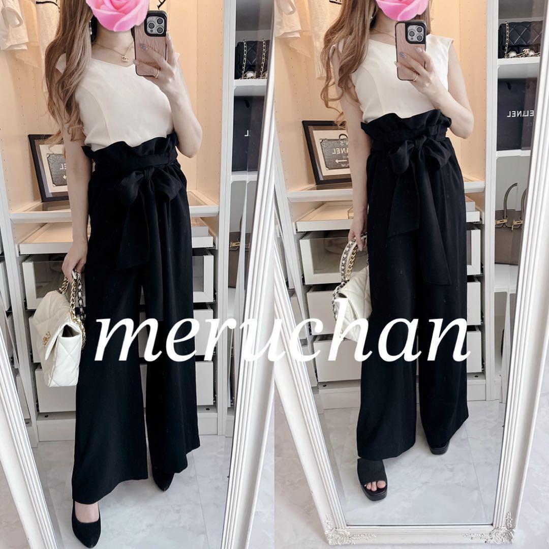 【美品】グレースコンチネンタル ダイアグラム♡ノースリーブ オールインワン