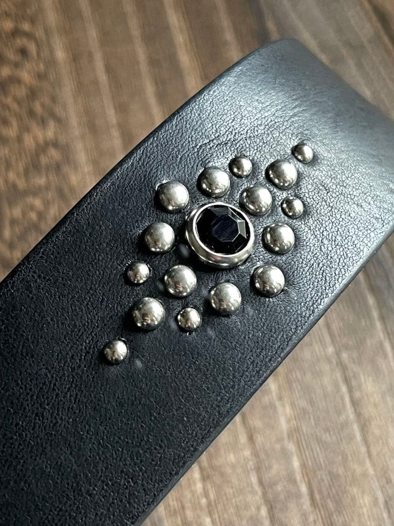 オーダー品　ディッキーズ874専用スタッズベルト　シルバー　ミッスーリ