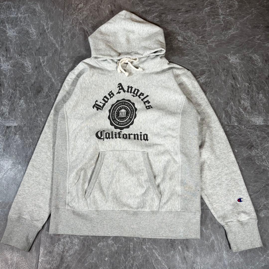 チャンピオン リバースウィーブ パーカー 3段【XL】グレー 復刻トリコタグ