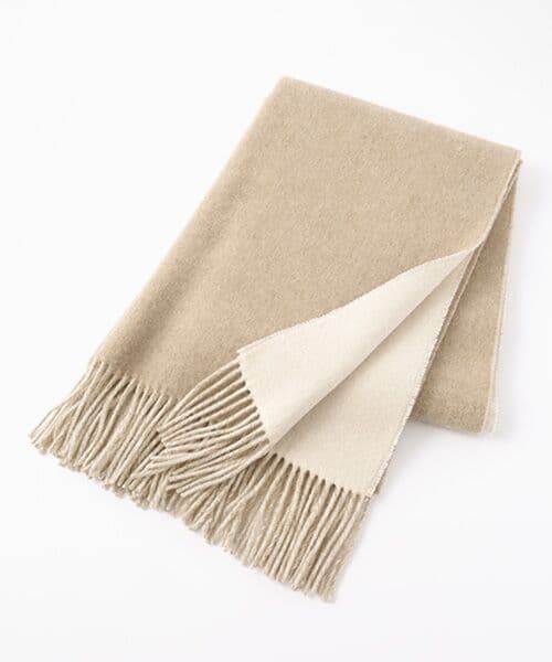 高島屋ダブルフェイスビッグストール【日本製・カシミヤ100%】