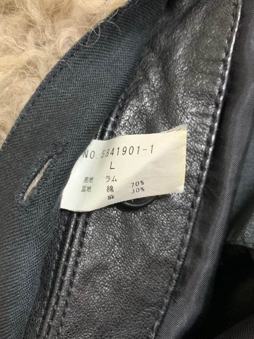 HALB ボア レザージャケット boa biker jacket 00s