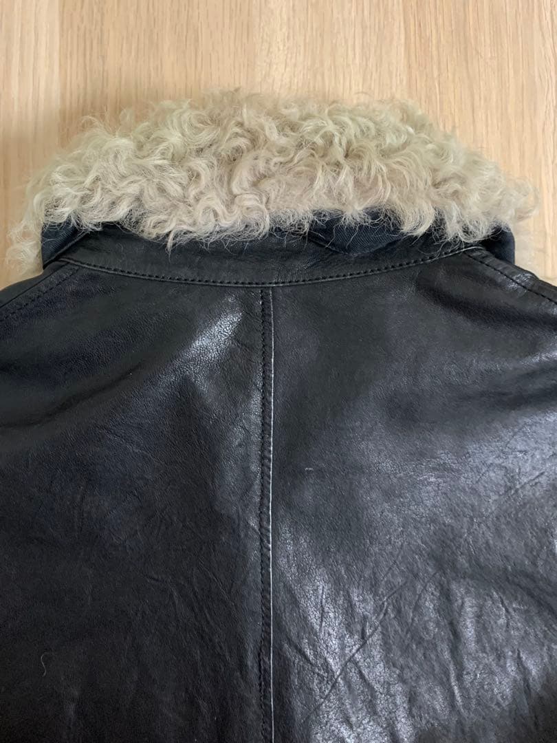 HALB ボア レザージャケット boa biker jacket 00s