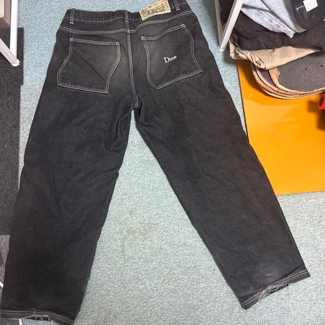 正規品dime大人気 DIME baggy denim デニム ブラック L