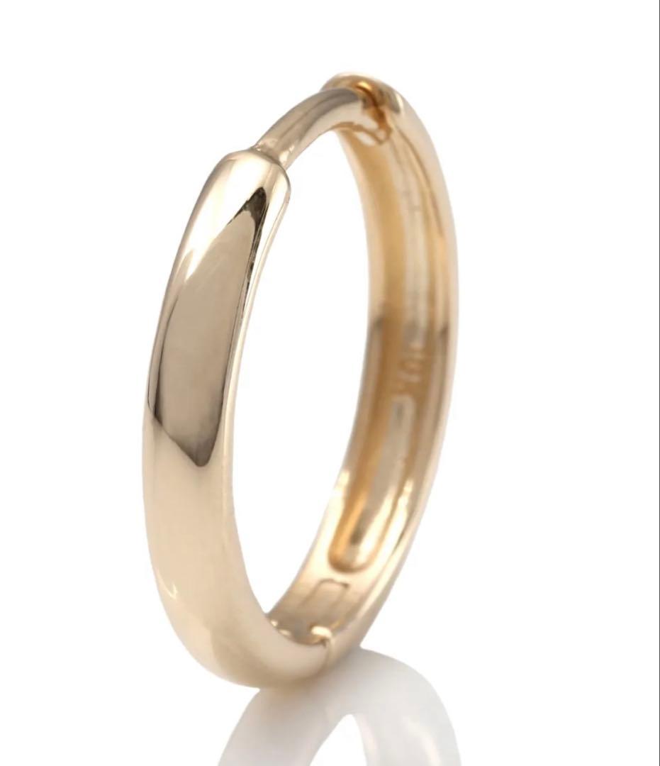 アバランチ10Kゴールド フープピアス 片耳用