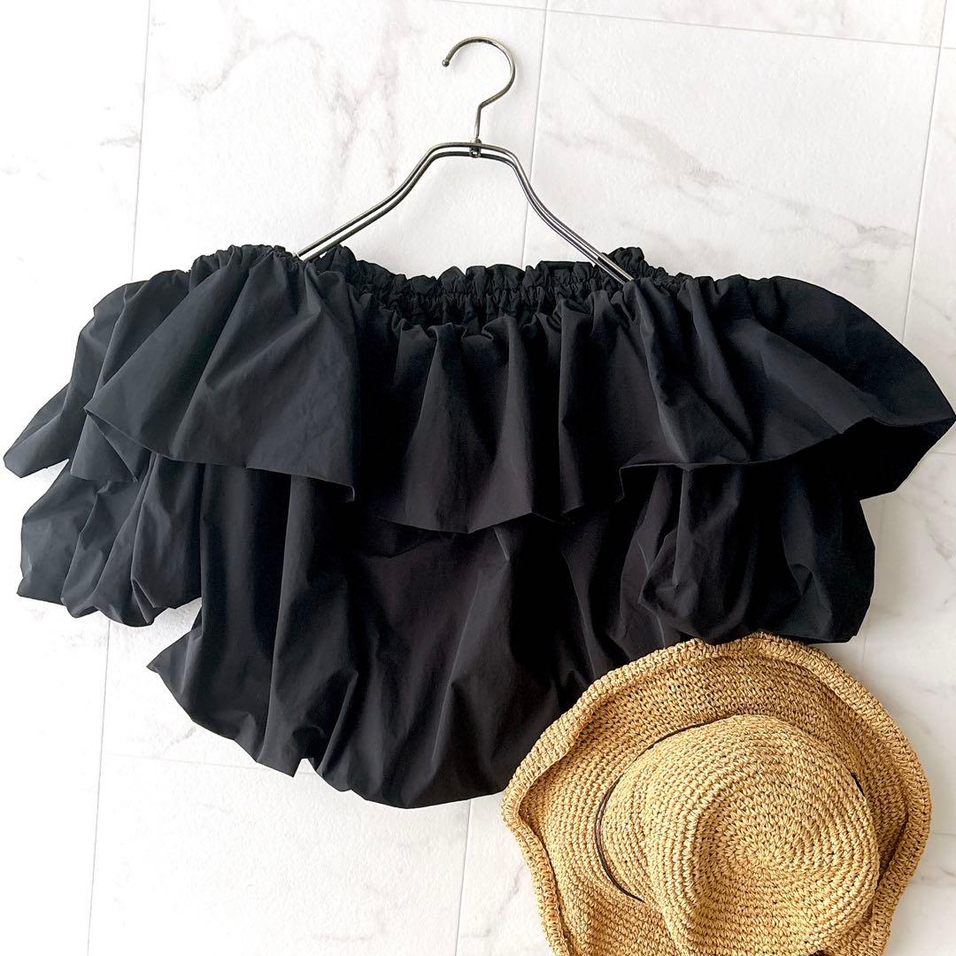 タグ付未使用級✨ジェンヌ マルチウェイオフショルブラウス L ブラック