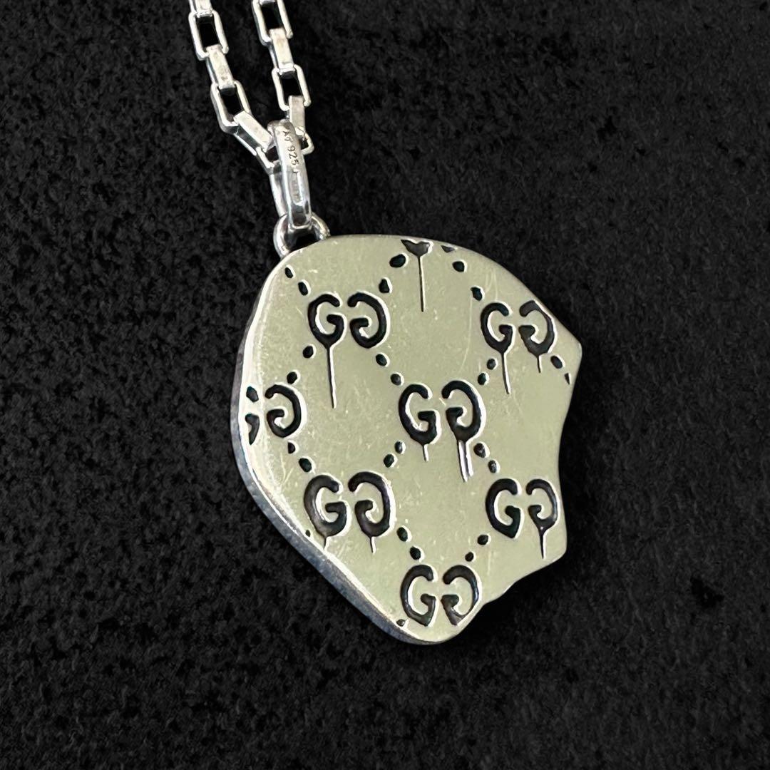 GUCCI ゴースト　スカル　ネックレス SV925 silver シルバー