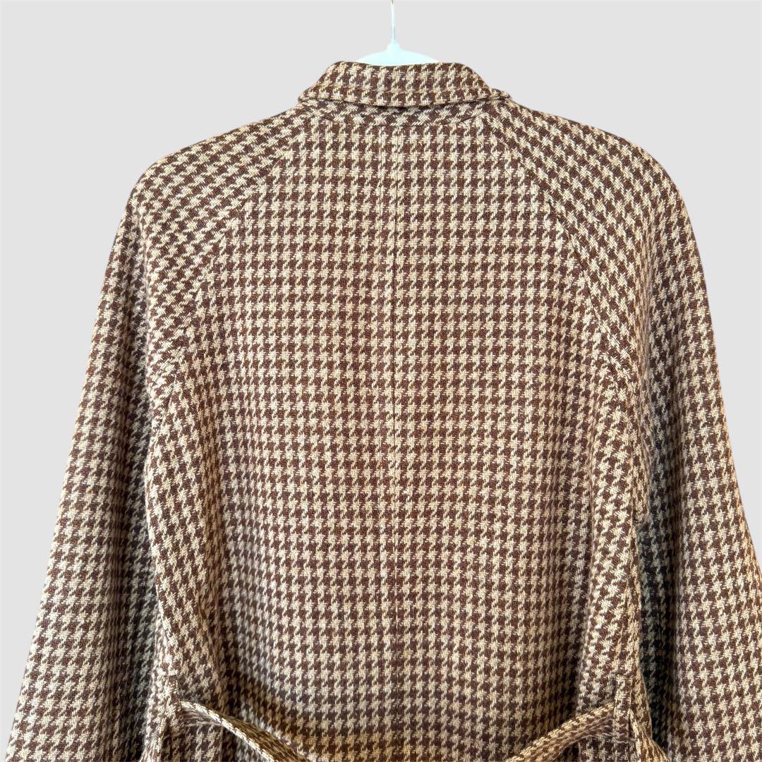 Ralph Lauren ラルフローレン ロングコート ブラウン ベージュ 千鳥