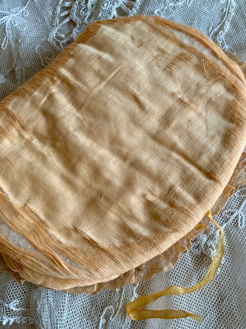 アンティークシルクハンキーケースロココモチーフ※フランス※アメリカ