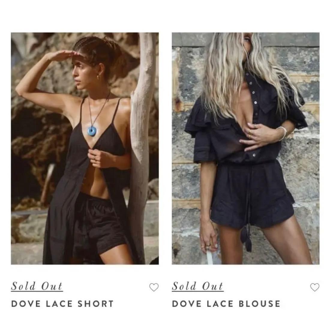 DOVE LACE short & blouse セットアップ　タグ付き