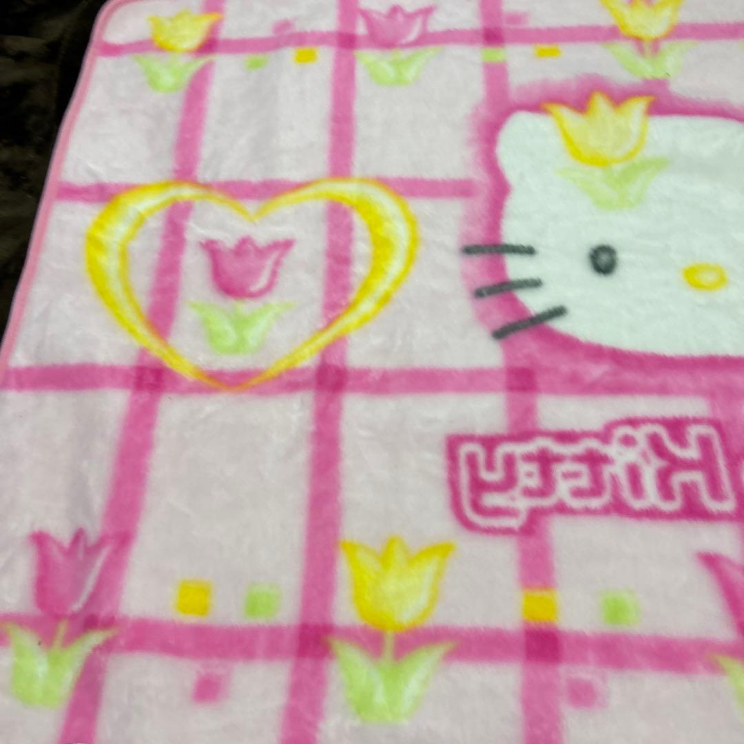 希少　平成　レトロ　ファンシー　サンリオ　チューリップキティ　ブランケット　毛布