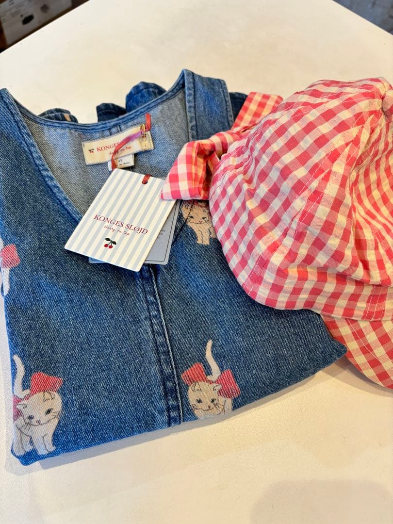 専用コンゲススロイド　猫ちゃんデニムワンピース