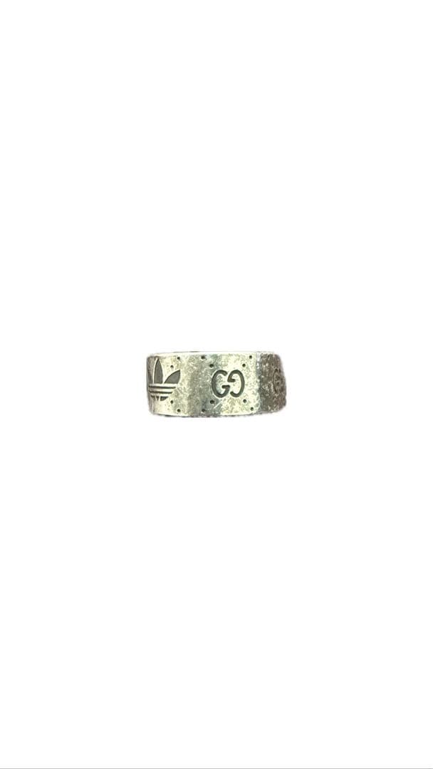GUCCI×adidas グッチ　リング　GG シルバー
