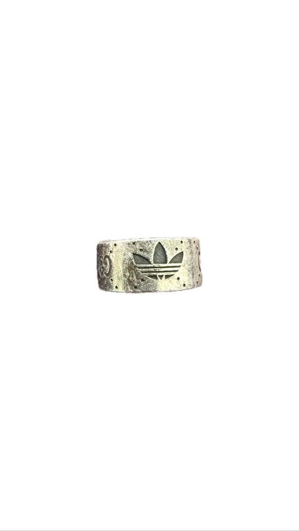 GUCCI×adidas グッチ　リング　GG シルバー