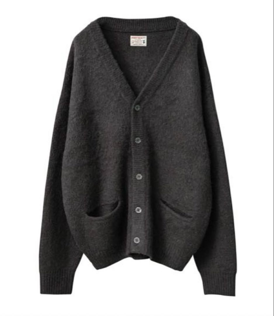 美品　WAIPER.inc モヘアニット カーディガン グレー L