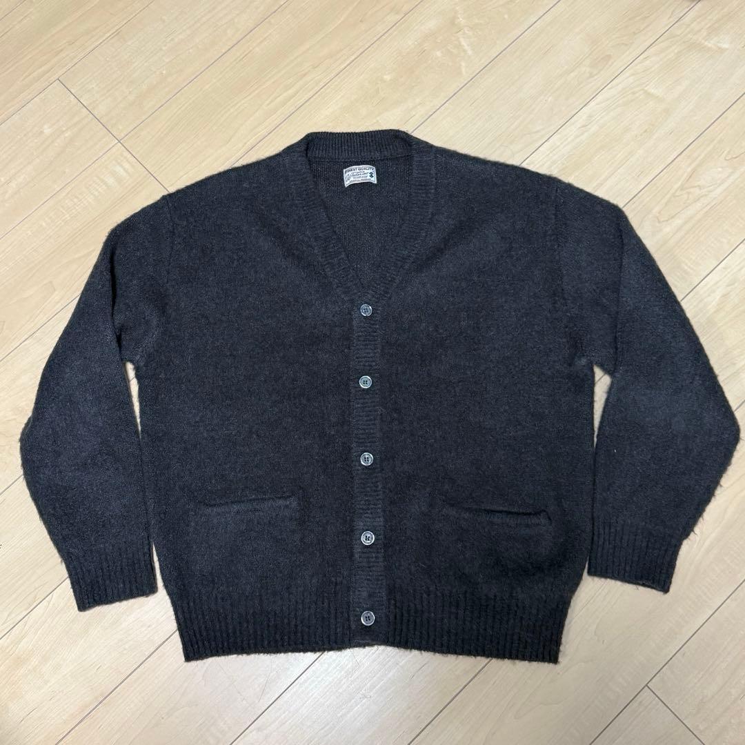 美品　WAIPER.inc モヘアニット カーディガン グレー L