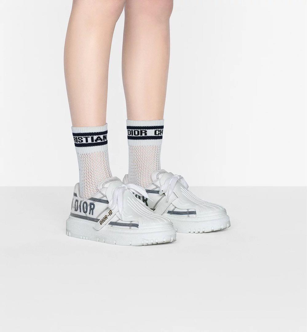 極美品 DIOR-ID スニーカー ディオール 36.5 ホワイト