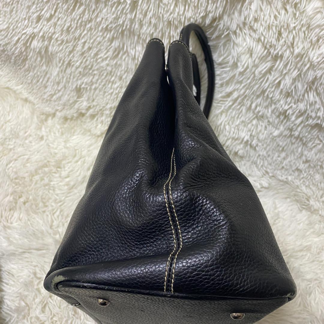 UNITED ARROWS トートバッグ レザー シボ革 肩がけ 大容量 A4