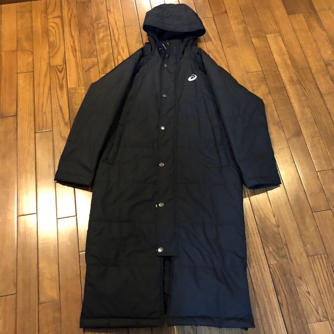 アシックス ベンチコート黒