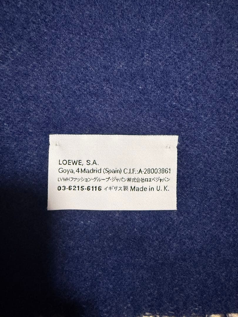 新品未使用LOEWE ウールカシミヤマフラー　リバーシブル