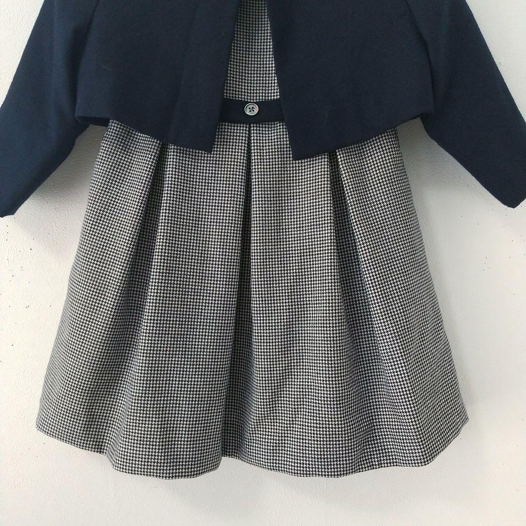 familiar ファミリア お受験 フォーマルワンピース 90 アンサンブル