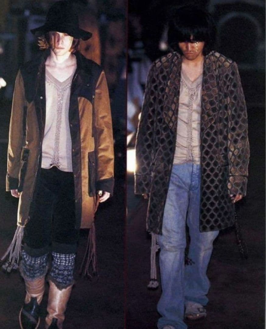 NUMBER (N)INE☆ジョージ期☆Vネック長袖Tシャツ☆４☆グレー☆美品