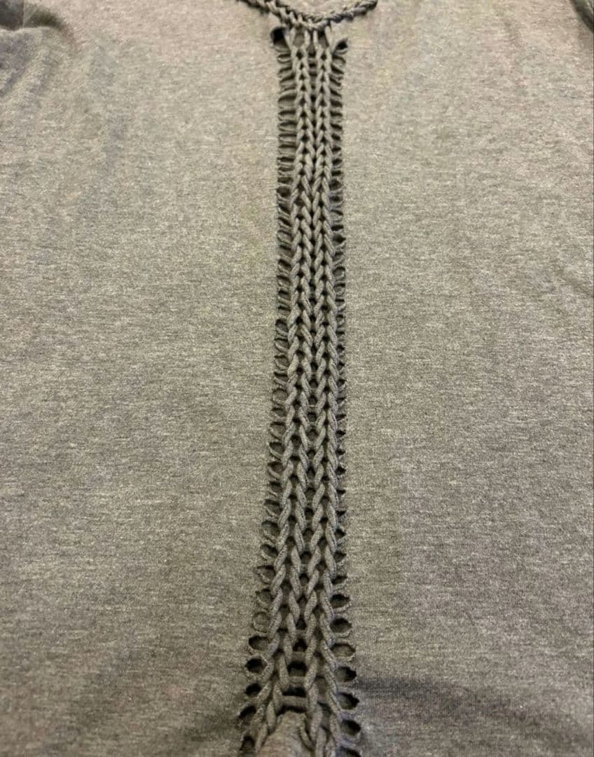 NUMBER (N)INE☆ジョージ期☆Vネック長袖Tシャツ☆４☆グレー☆美品