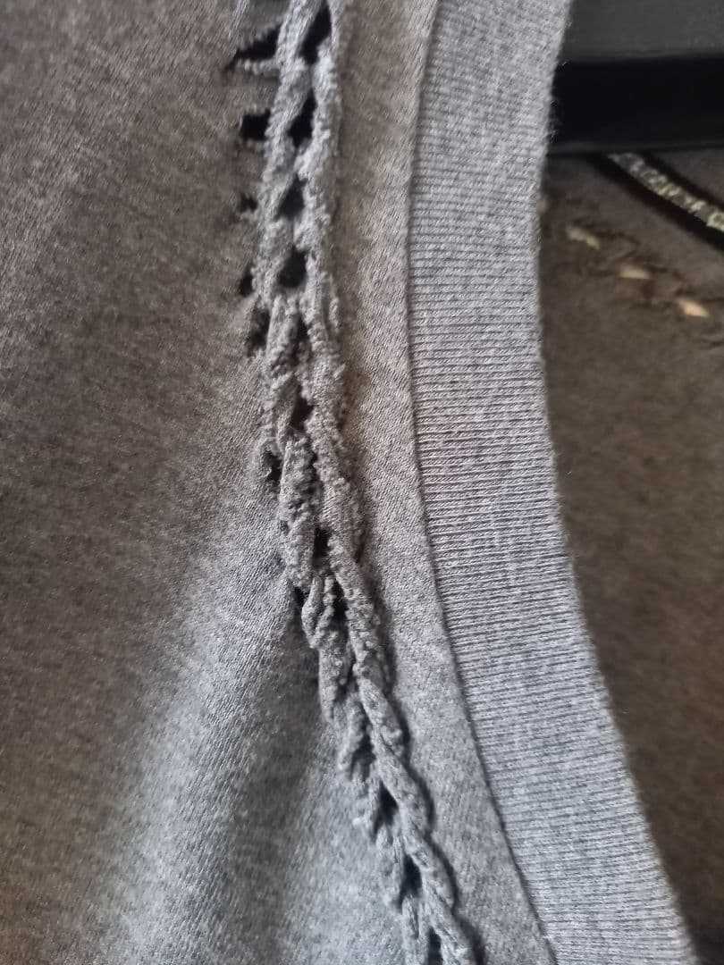 NUMBER (N)INE☆ジョージ期☆Vネック長袖Tシャツ☆４☆グレー☆美品