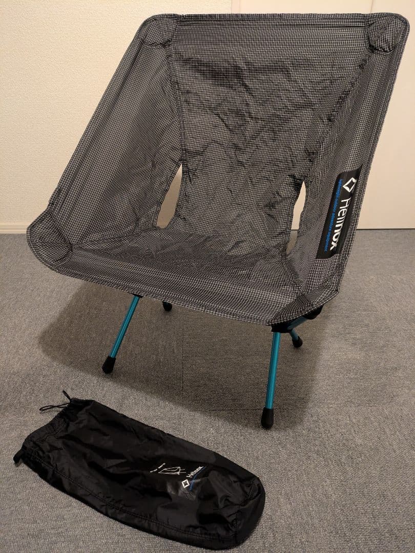 超絶軽い♪Helinox ヘリノックス チェアゼロ　ブラック　（中古）