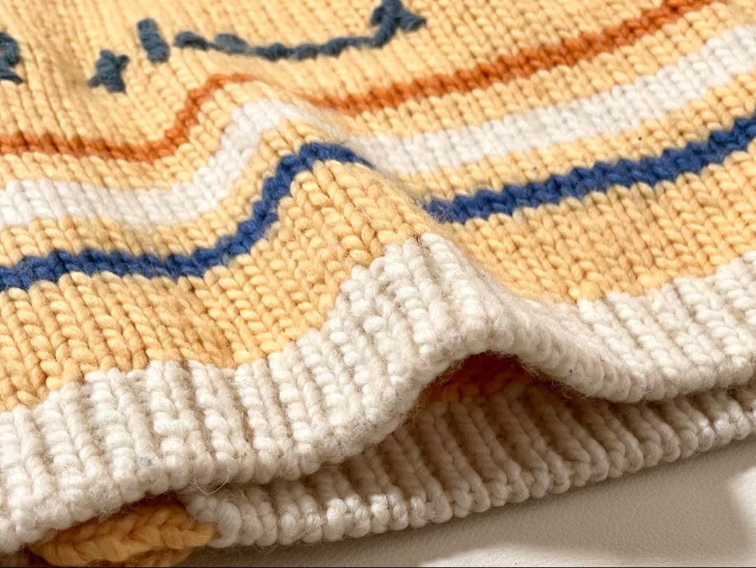 【美品】カールヘルム　カウチン ニット　テディベア　　カーディガン　ピンクハウス