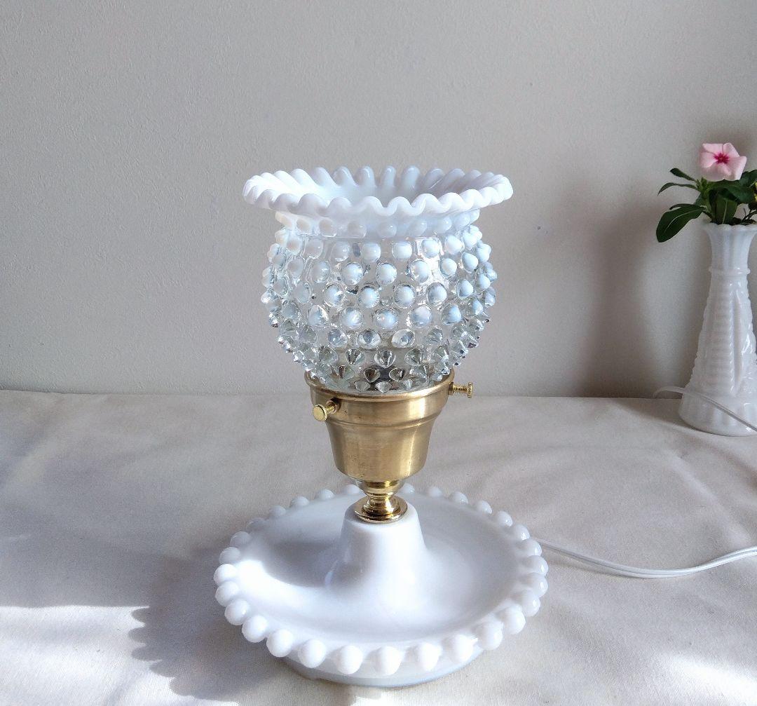 美 フェントン フレンチオパールセント クリンプシェードランプ