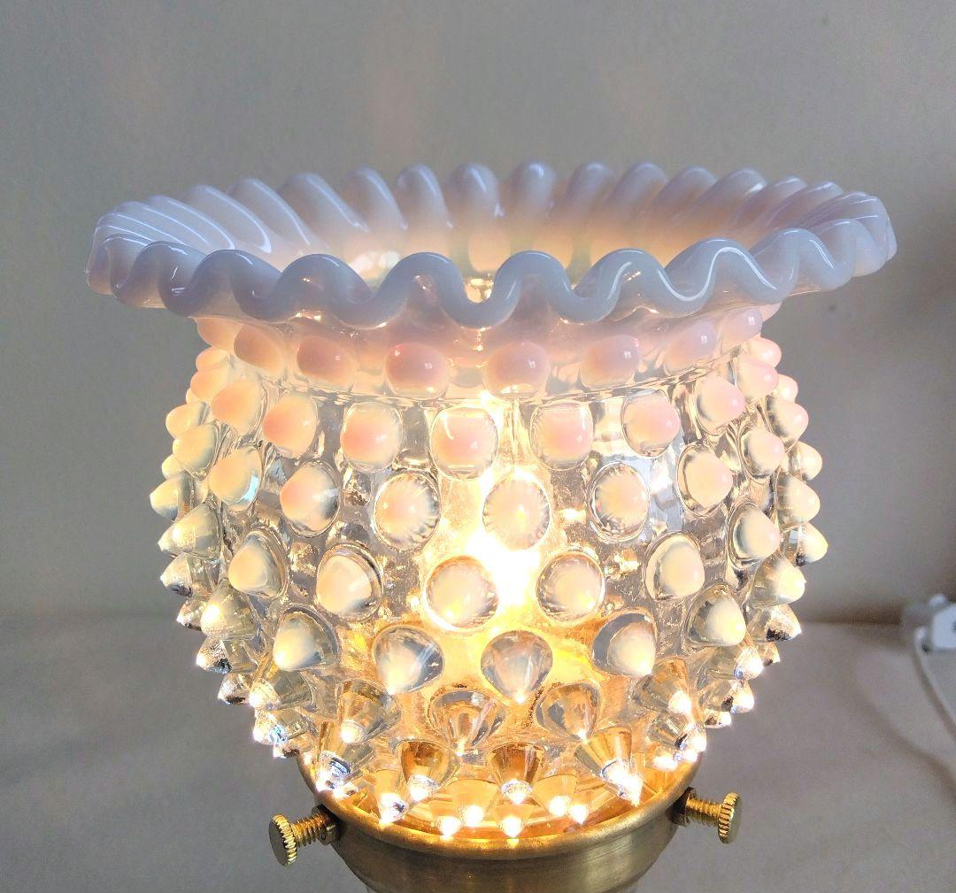 美 フェントン フレンチオパールセント クリンプシェードランプ