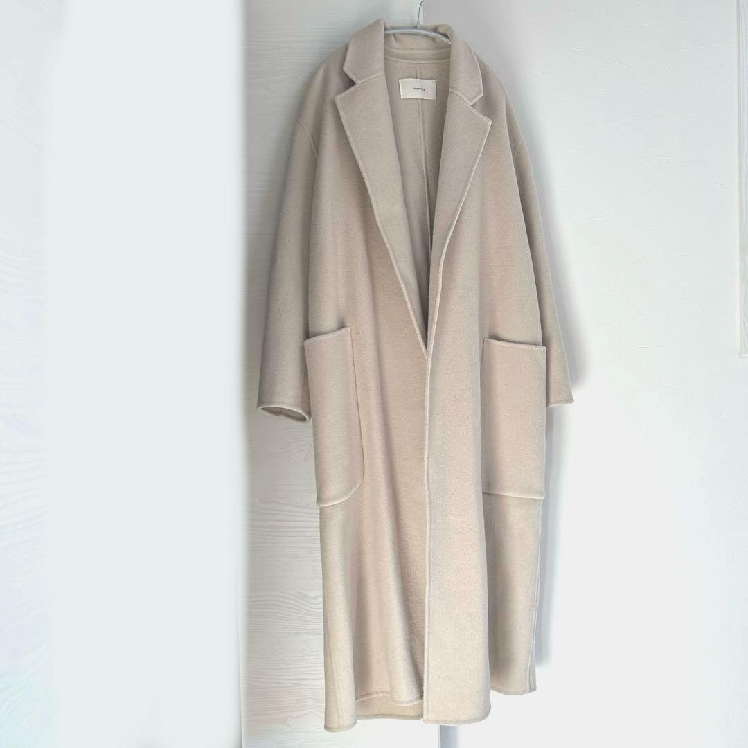 TODAYFUL 【トゥデイフル】ベージュ ウール　ロングコート　美品　38 M