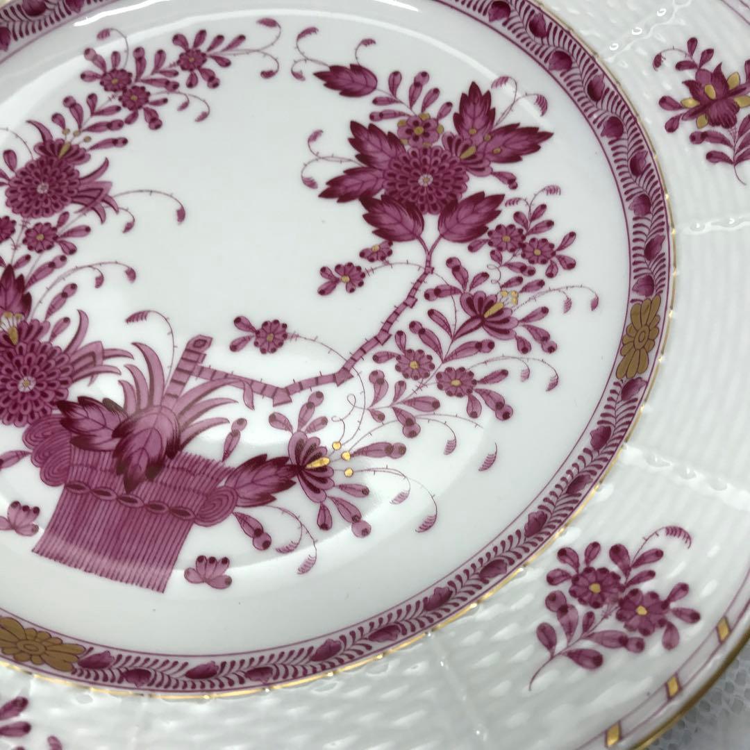 ヘレンド新品インドの華　プレート　25cm 1枚