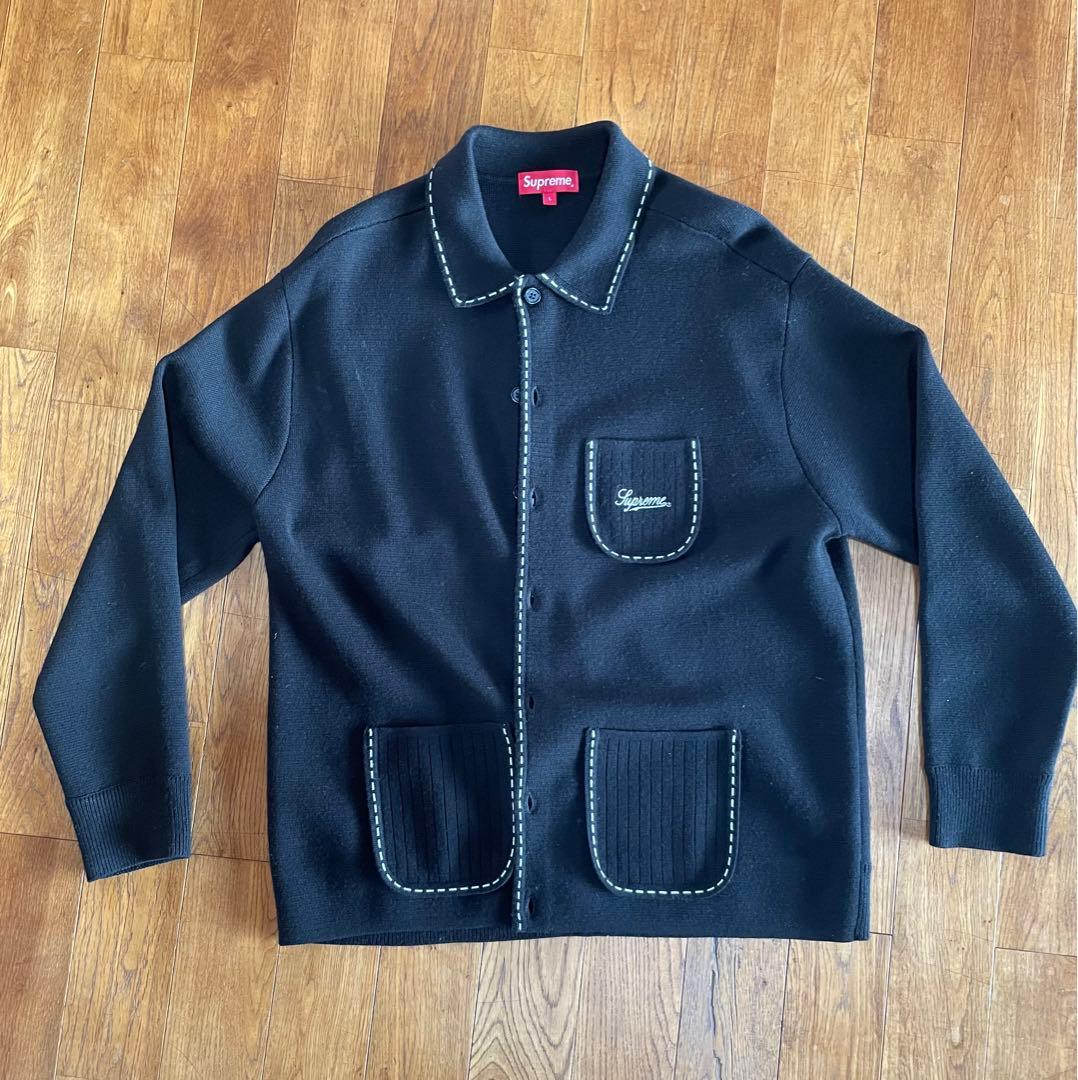 トップス Supreme Contrast Stitch cardigan