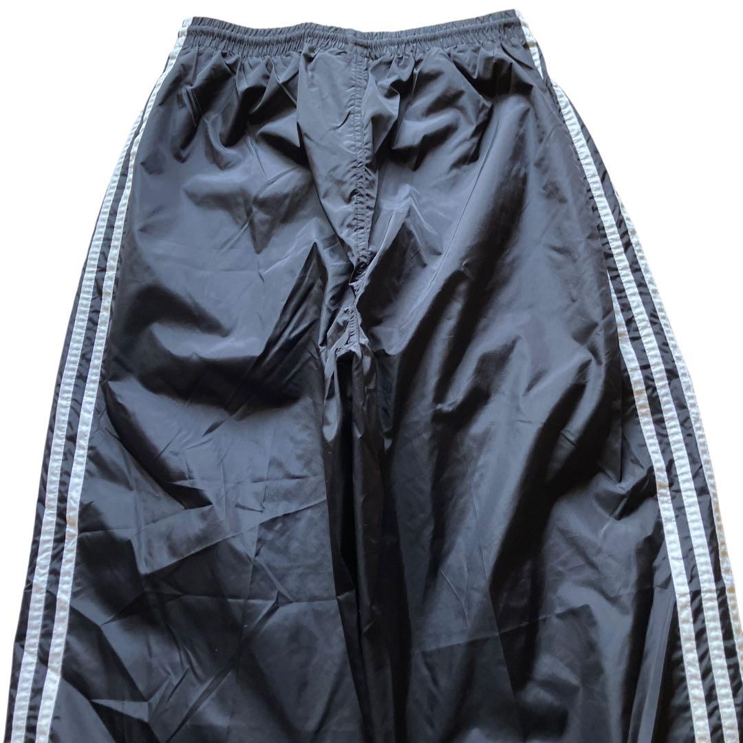美品90s極太 old adidas 万国旗タグ バギーナイロントラックパンツ
