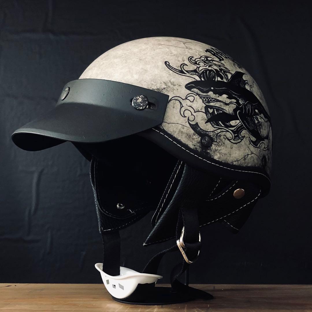 ポリスヘルメット　ショーティー　鮫（検索 BELL オーシャンビートル