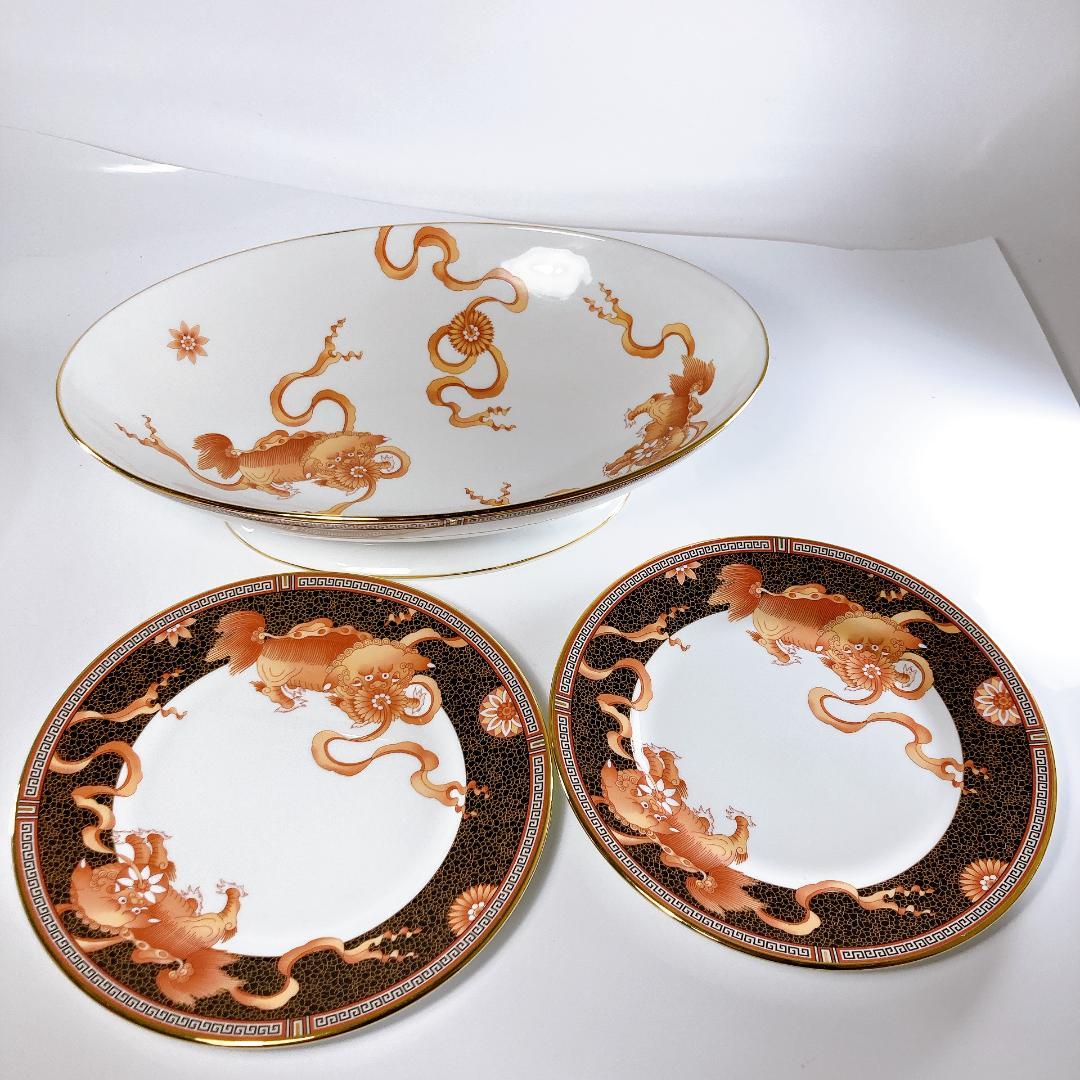 ウェッジウッド ダイナスティ オーバルディッシュ・プレート（20.5cm）2枚