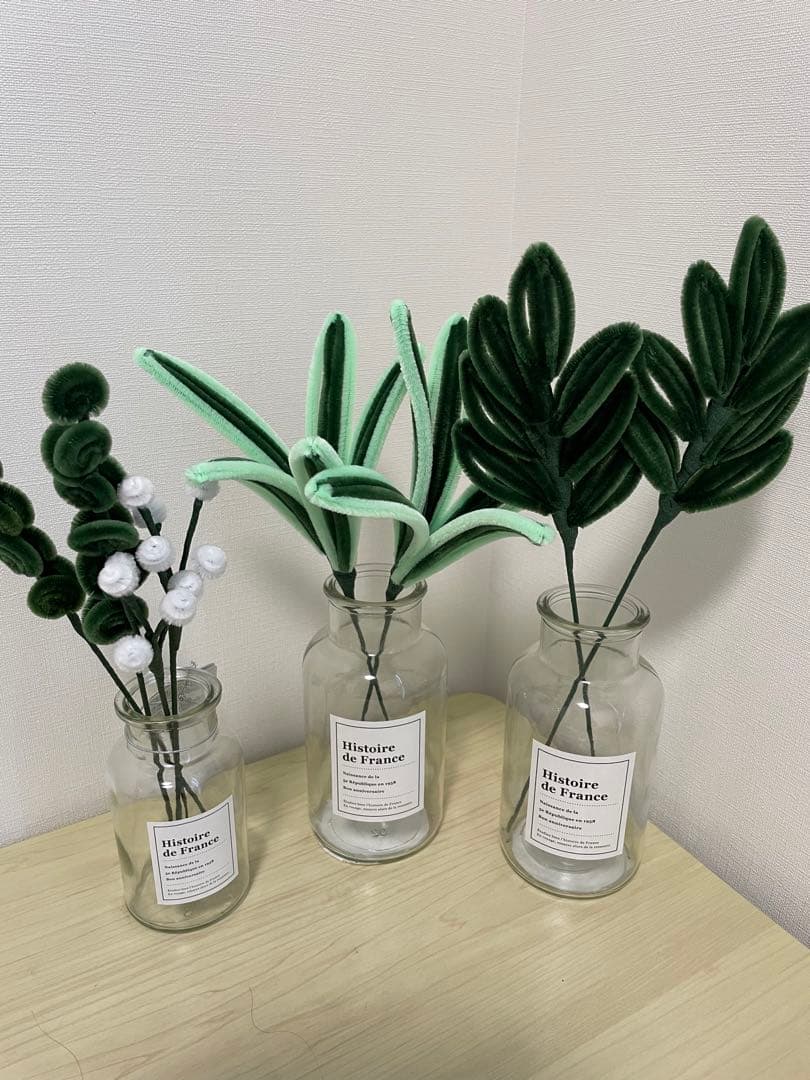 な　モールフラワー　ハンドメイド