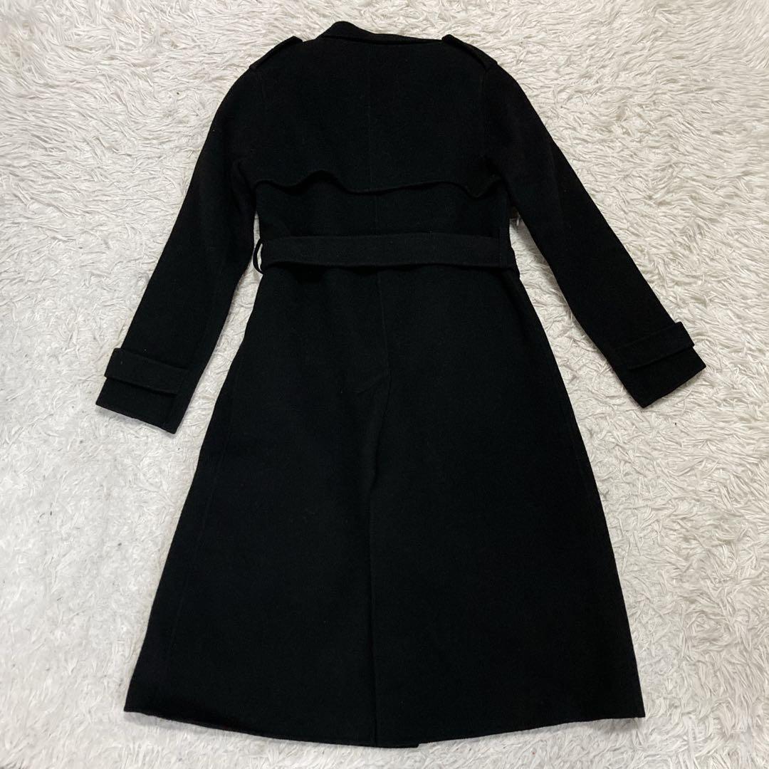 【希少美品】セオリー　ロングウールガウンコート　カシミヤ混　ベルト付き