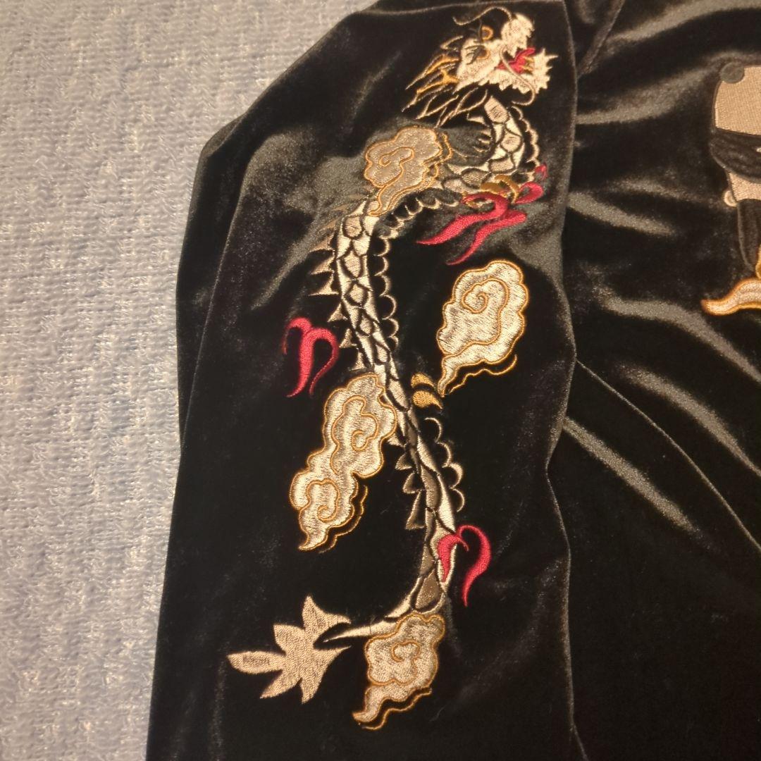 【廃盤貴重！】パンディエスタ PANDIESTA 熊猫＆龍 ベロア スカジャージ