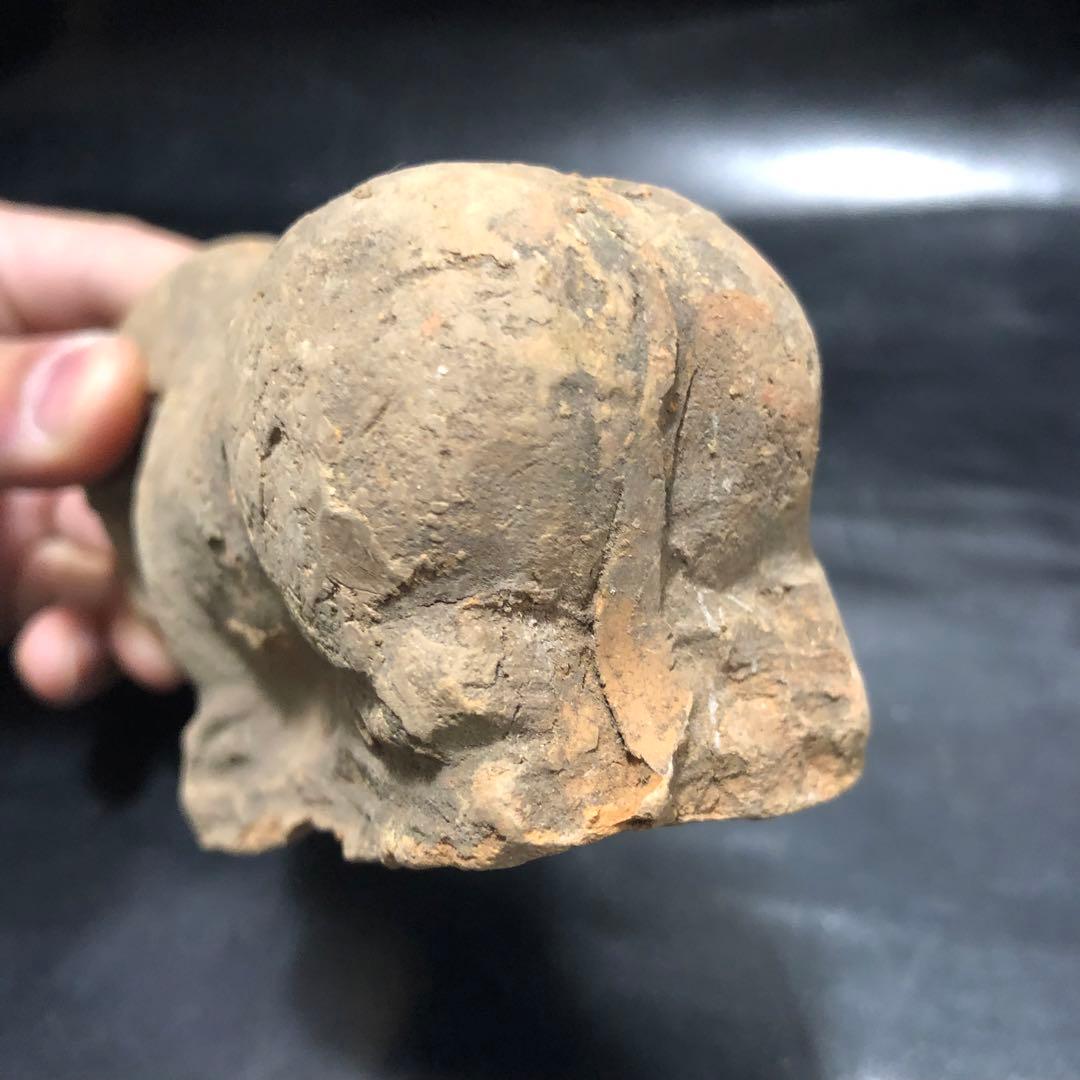 蔵から中国古銭と一緒の箱から出てきた 5体の内の1体　 馬ウマ中国古美術土器