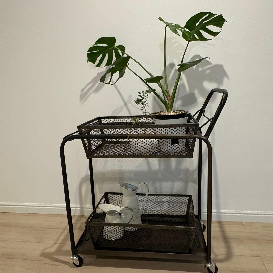 アンティーク調 レジカート/ディスプレイワゴン