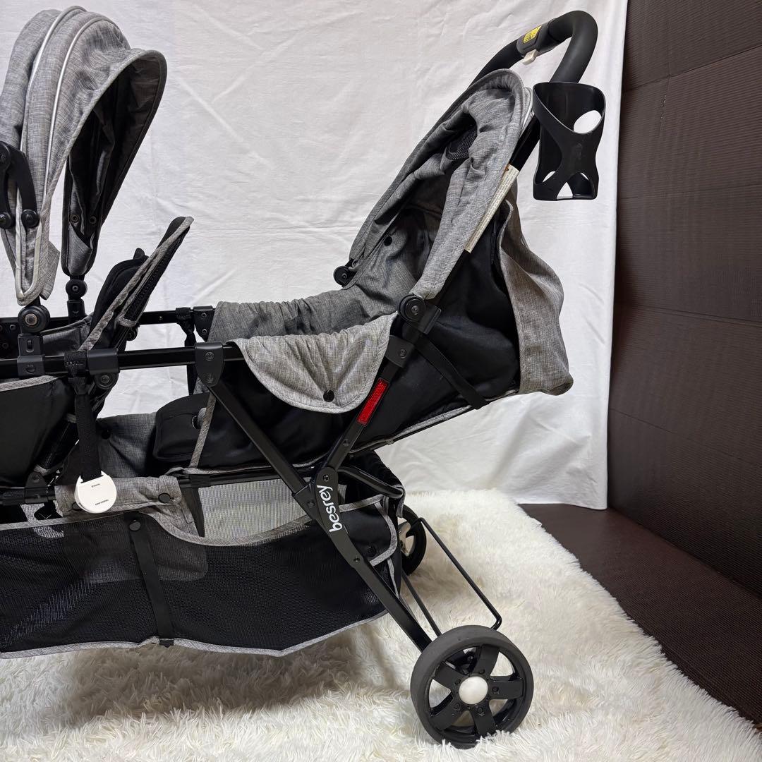 美品　besrey 2人乗りベビーカー 双子用 背面タイプ　お買い得