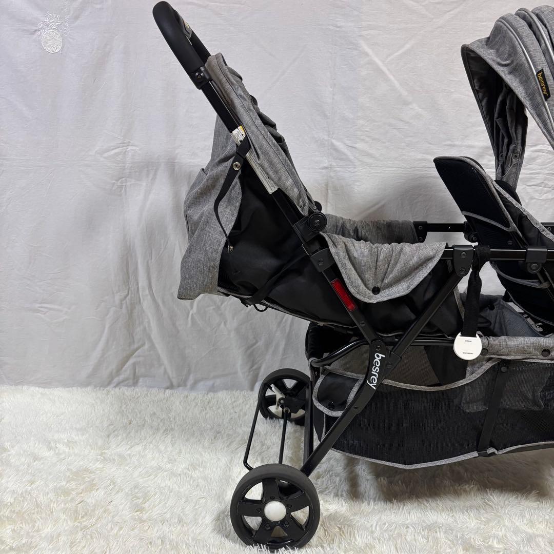 美品　besrey 2人乗りベビーカー 双子用 背面タイプ　お買い得