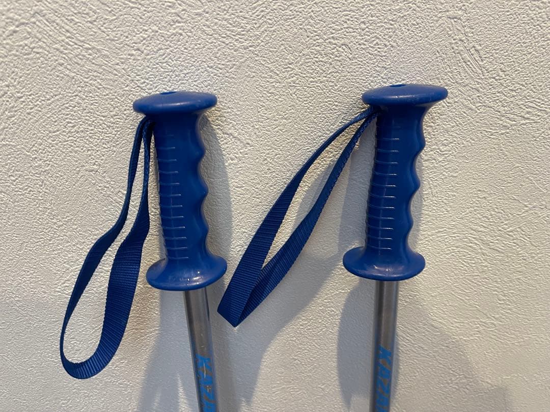 KAZAMA 子供用　スキー板120㎝ ブーツ ストック セット ブルー　キッズ