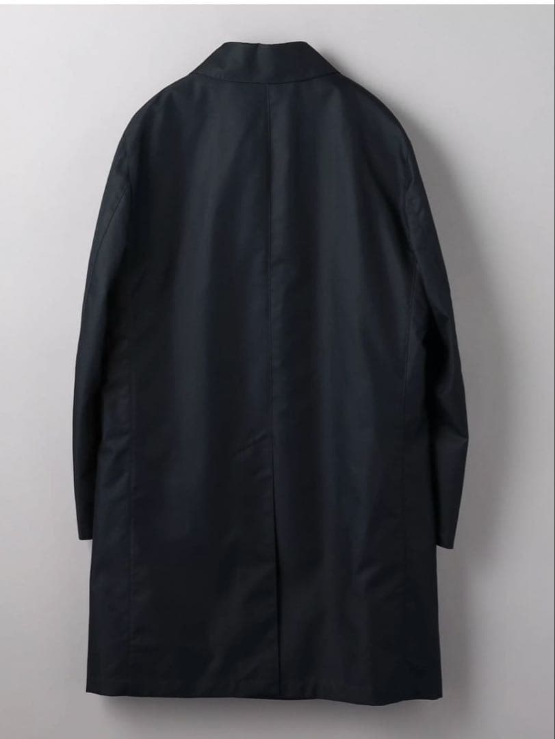 UNITED ARROWS ハーフ ステンカラーコート　撥水　ネイビー